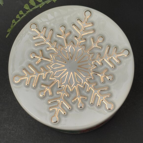 BBW Feliz Navidad Champurrado White Barn Bath & Body Works 3 Wick Candle - Picture 9 of 12